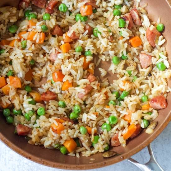 Fried Rice for One (Without Egg) - Recipe photo by onegirl_onekitchen