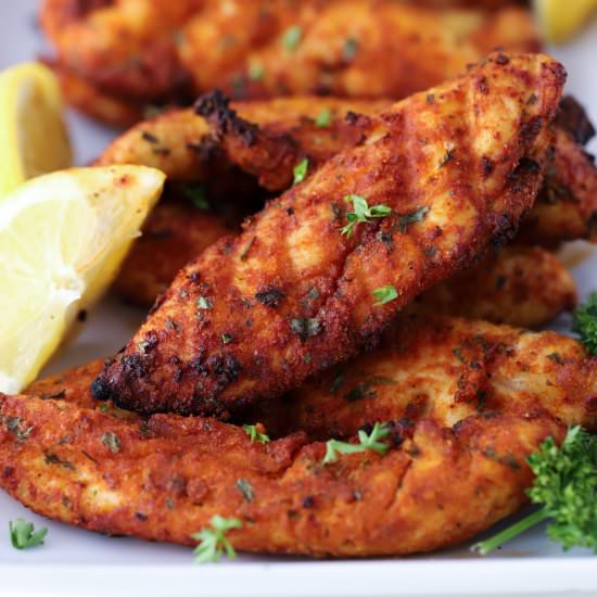 Air Fryer Chicken Tenders - Recipe photo by Kelli @ Hungry Hobby