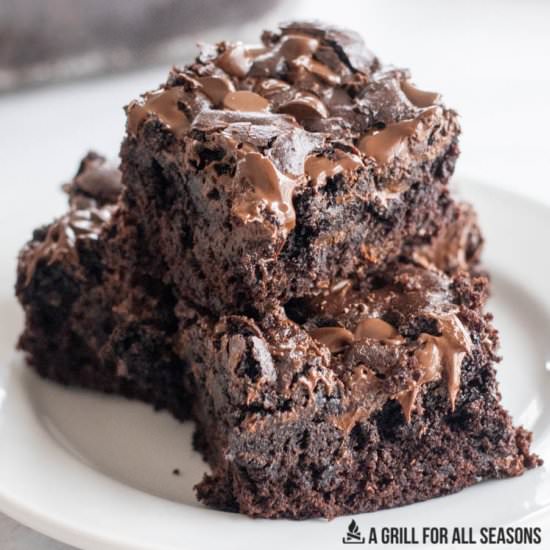 Smoked Brownies - Recipe photo by a grill for all seasons