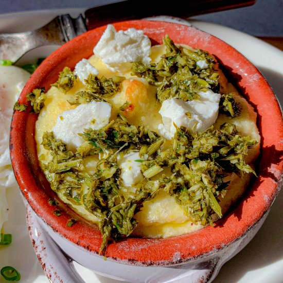 Grits & Goat Cheese Souffles - Recipe photo by NotEntirelyAverage