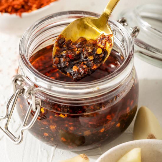 Garlic Chili Oil - Recipe photo by takestwoeggs
