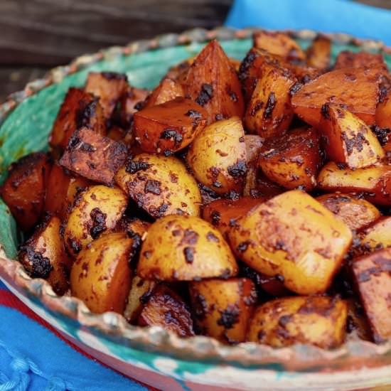 Ancho Chile Roasted Potatoes - Recipe photo by cookingontheweekends