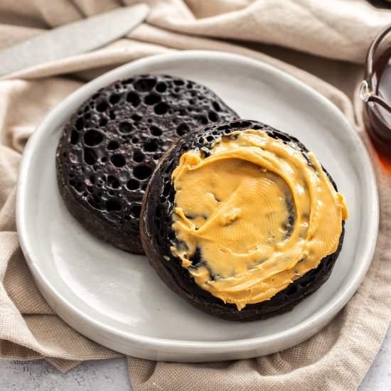 Chocolate Crumpets - Recipe photo by sugarsaltmagic