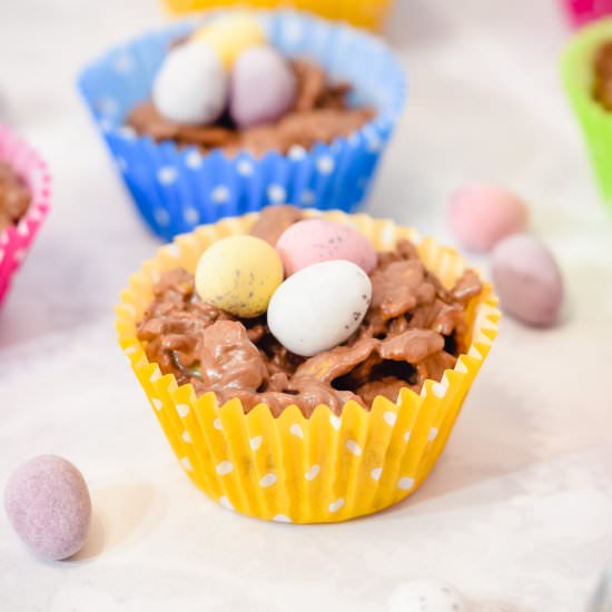 Chocolate cornflake nest cakes - Recipe photo by Sweet Mouth Joy