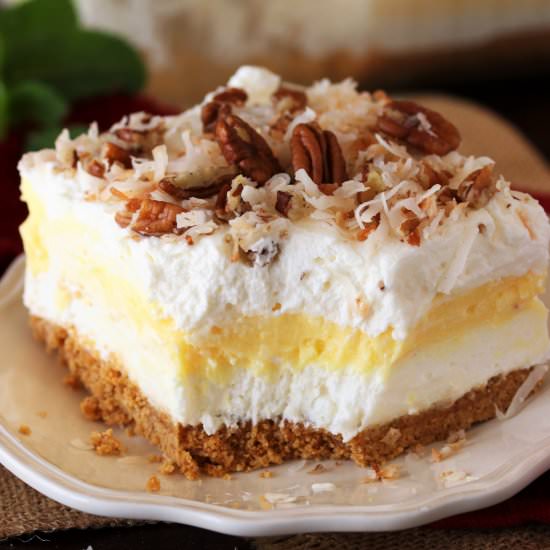 Coconut Cream Yum Yum - Recipe photo by thekitchenismyplayground