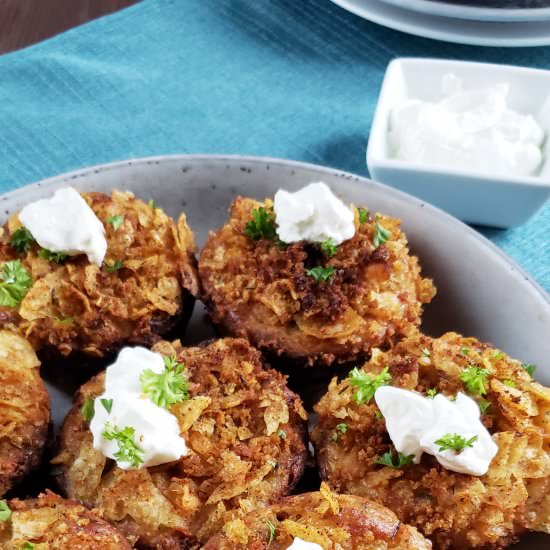 Crispy Twice Baked Potato Cups - Recipe photo by RaspberriesAndKohlrabi