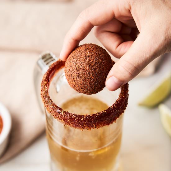 Michelada Bombs (Spicy Beer Bombs) - Recipe photo by brokebankvegan