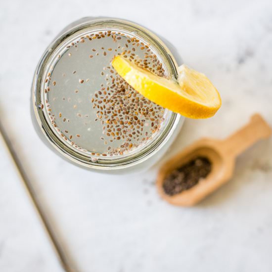 Lemon Chia Water - Recipe photo by Whole Food Bellies
