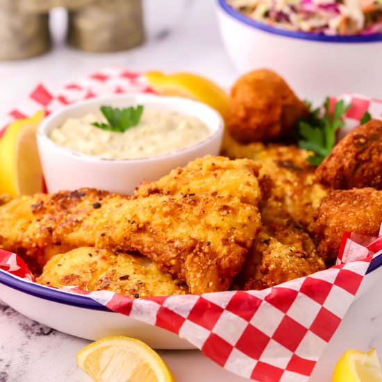 Crispy Fried Grouper - Recipe photo by Grits and Pinecones