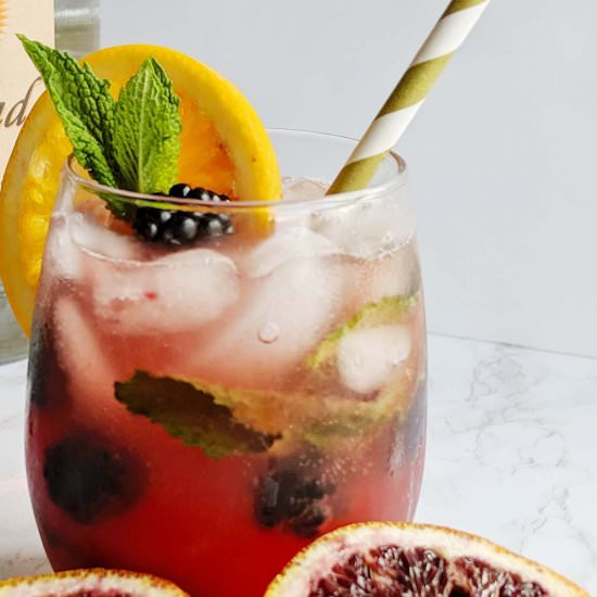 Blackberry Blood Orange Refresher - Recipe photo by homebodyeats