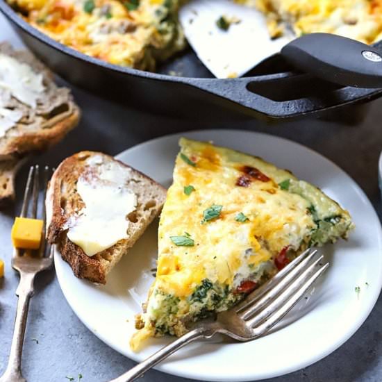 Sausage and Cheese Frittata - Recipe photo by Suburban Simplicity