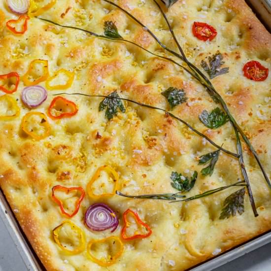 Vegan Focaccia - Recipe photo by Zardyplants