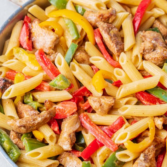 chicken jerk pasta - Recipe photo by everyday-delicious.com