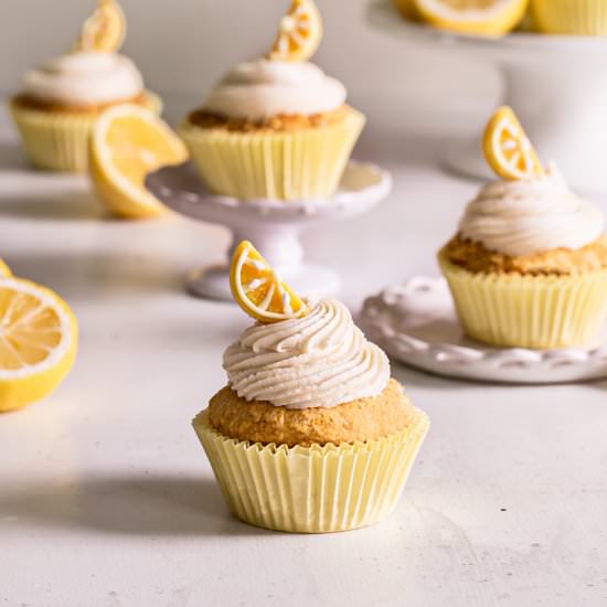 Grain-Free Lemon Cupcakes (Vegan) - Recipe photo by Healthy Little Vittles