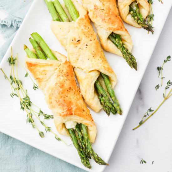 Asparagus Puff Pastry Tarts - Recipe photo by Blues Best Life
