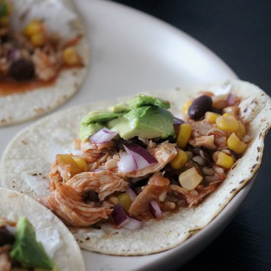 Instant Pot Chicken Tacos - Recipe photo by savorytosweetfood