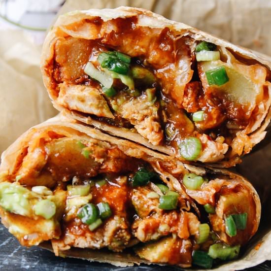 BBQ Chicken Burritos - Recipe photo by thefigjar