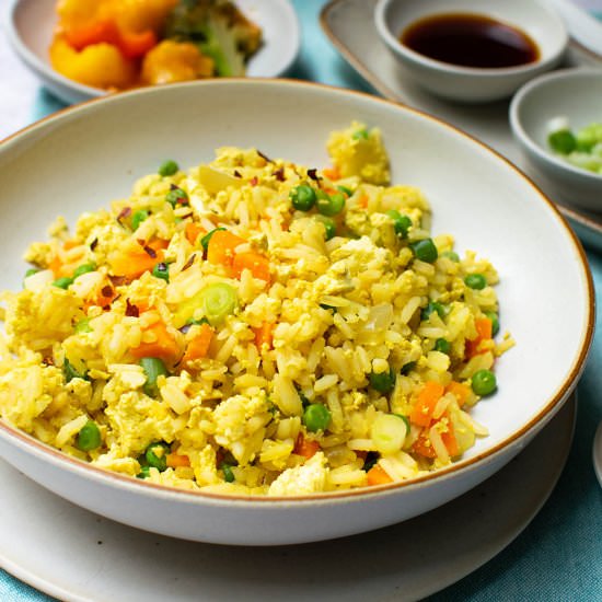 Vegan Egg Fried Rice - Recipe photo by veganpunks
