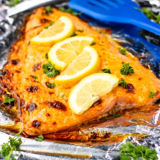 Easy Baked Salmon with Mayo - Recipe photo by eatsbyapril