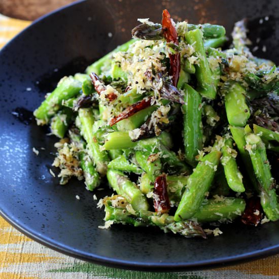 Indian-style asparagus - Recipe photo by Food Gal