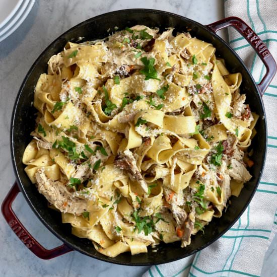 Quick & Creamy Pappardelle - Recipe photo by thebrookcook.wordpress.com