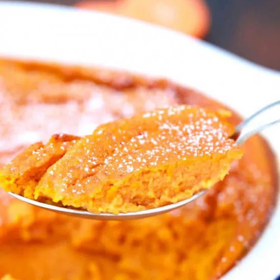 Carrot Souffle - Recipe photo by peasandpeonies
