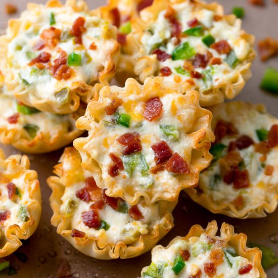 Cheesy Jalapeño Popper Bites - Recipe photo by peasandcrayons
