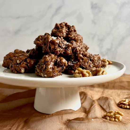 Flourless Chocolate Walnut Cookies - Recipe photo by scotch_scones