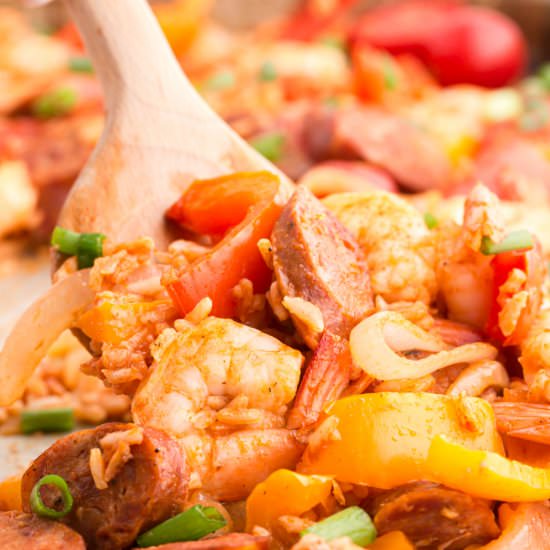 Sheet Pan Jambalaya - Recipe photo by familyfreshmeals