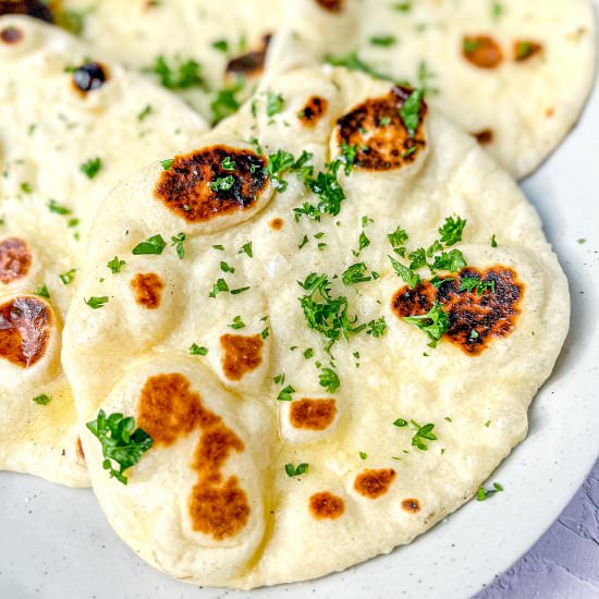 Garlic Butter Naan - Recipe photo by cooksleepread