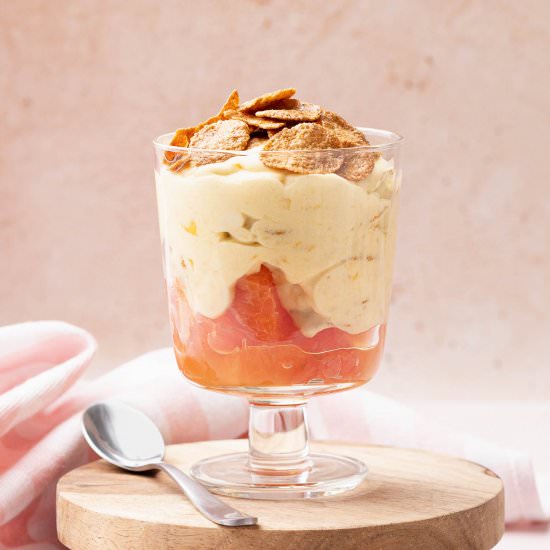 Mango and Grapefruit Cream Dessert - Recipe photo by butter and bliss