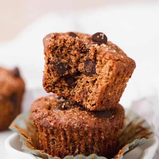 Gluten Free Chocolate Chip Muffins - Recipe photo by butter and bliss