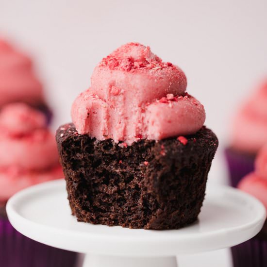 Gluten Free Chocolate Cupcakes - Recipe photo by butter and bliss