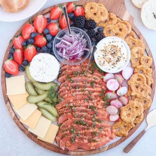 Smoked Salmon Charcuterie Board - Recipe photo by whollytasteful