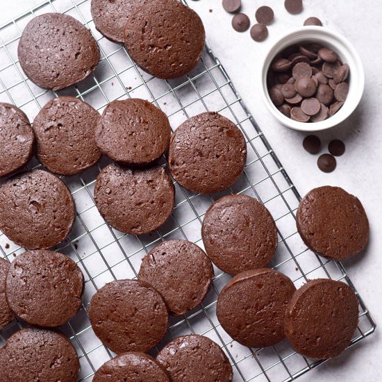 Double Chocolate Sable Cookies - Recipe photo by Jaja Bakes