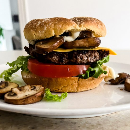 Deluxe Cheeseburgers - Recipe photo by Lisa G Cooks