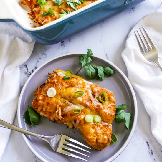 Creamy Chipotle Chicken Enchiladas - Recipe photo by gastronotherapy