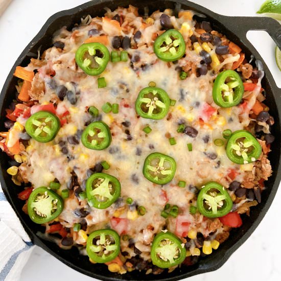 Turkey and Black Bean Taco Skillet - Recipe photo by ChristinaRD