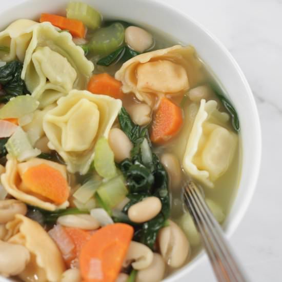 White Bean and Tortellini Soup - Recipe photo by ChristinaRD