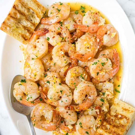 Easy Shrimp Scampi - Recipe photo by getonmyplate