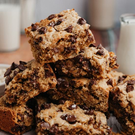 Peanut Butter Oatmeal Bars - Recipe photo by alpineella