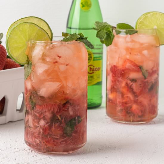 Strawberry Mojito Mocktail - Recipe photo by Entirely Elizabeth