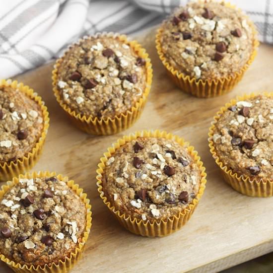 PB, Oatmeal, Banana Muffins - Recipe photo by dangtasty