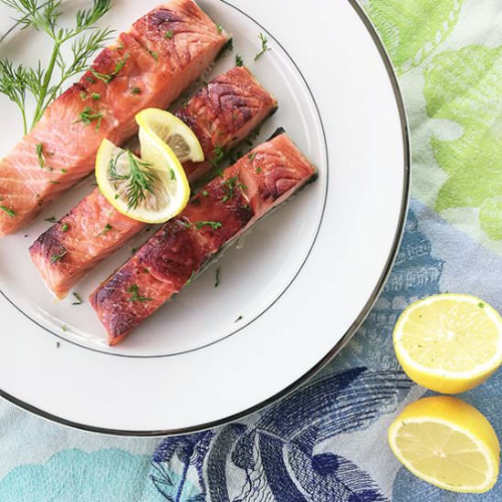 Honey Lemon Salmon - Recipe photo by The Inspirational Nook