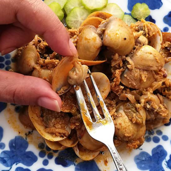 Curry Cockles - Recipe photo by The Inspirational Nook