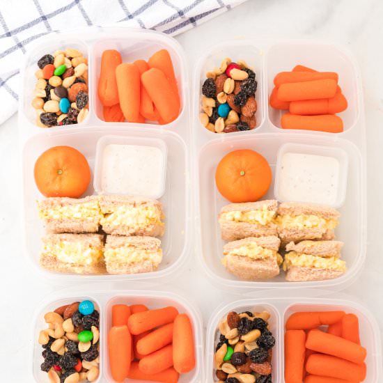 Mini Egg Salad Lunchbox Idea - Recipe photo by familyfreshmeals
