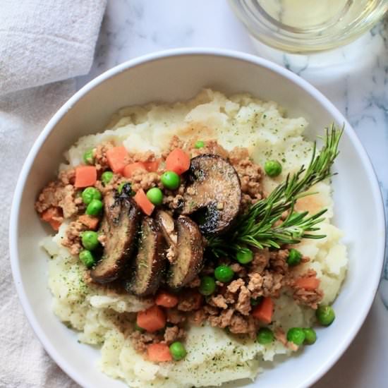 Mushroom and Veggie Ground Turkey - Recipe photo by Red Wine Dragons