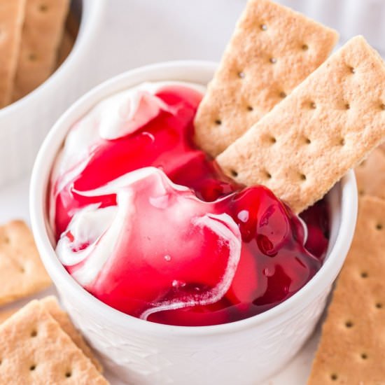 Cherry Cheesecake Dip - Recipe photo by emilyenchanted