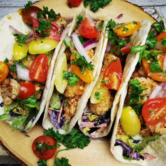 Beef and Popcorn Shrimp Tortilla - Recipe photo by Cre8 at Home