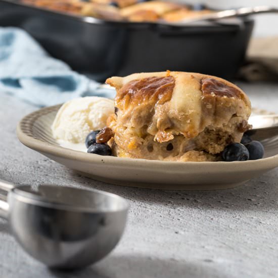 Hot Cross Bun Pudding - Recipe photo by saltyginger